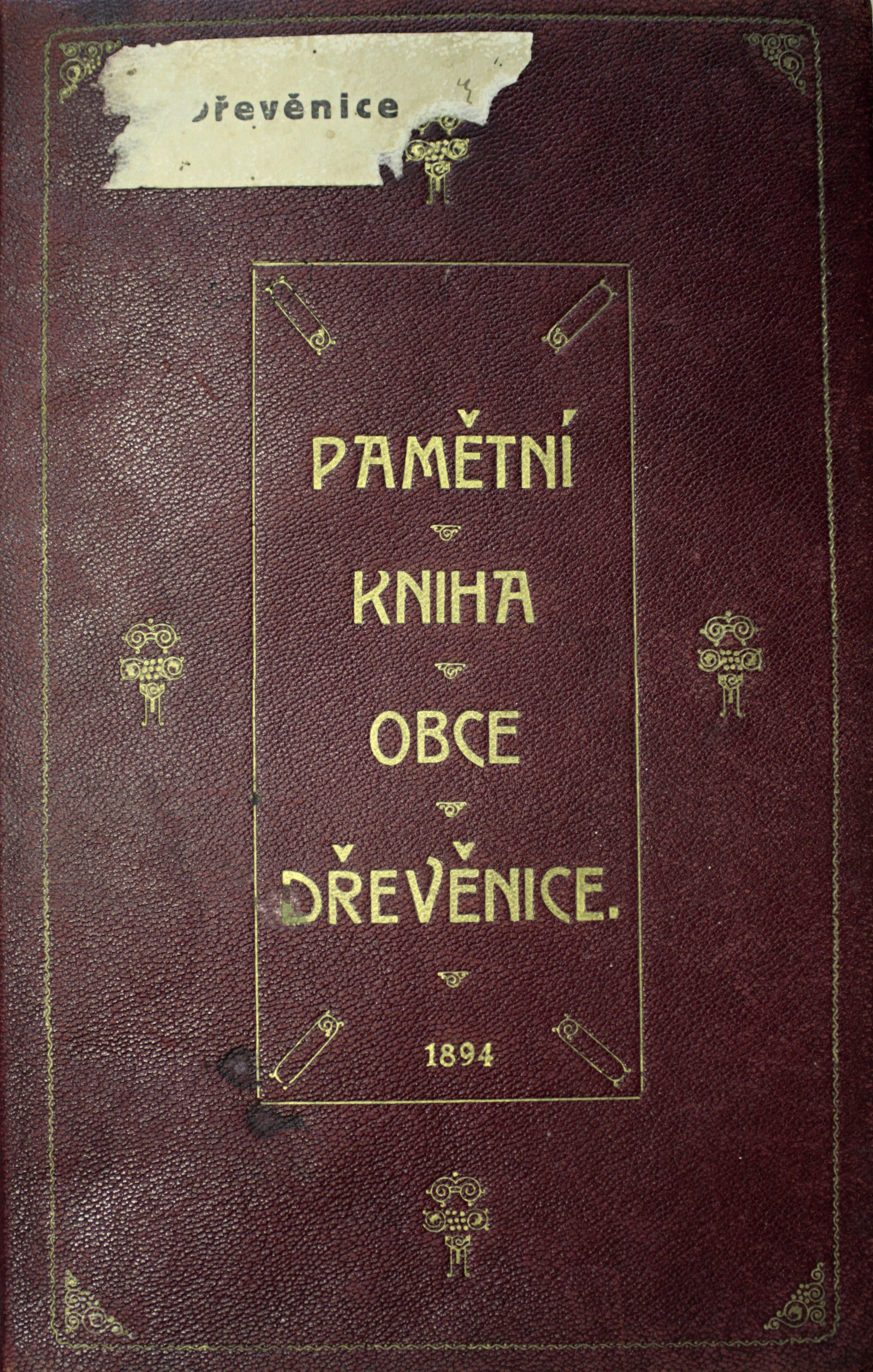 Kronika obce Dřevěnice 1894-1939